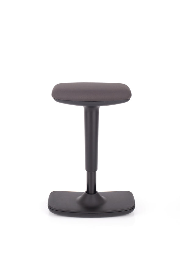 Prilagodljiv stol leo v blagu črne barve