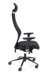 Kakovosten delovni stol dynamic xl v črni barvi z 3D mehkimi ročnimi opirali