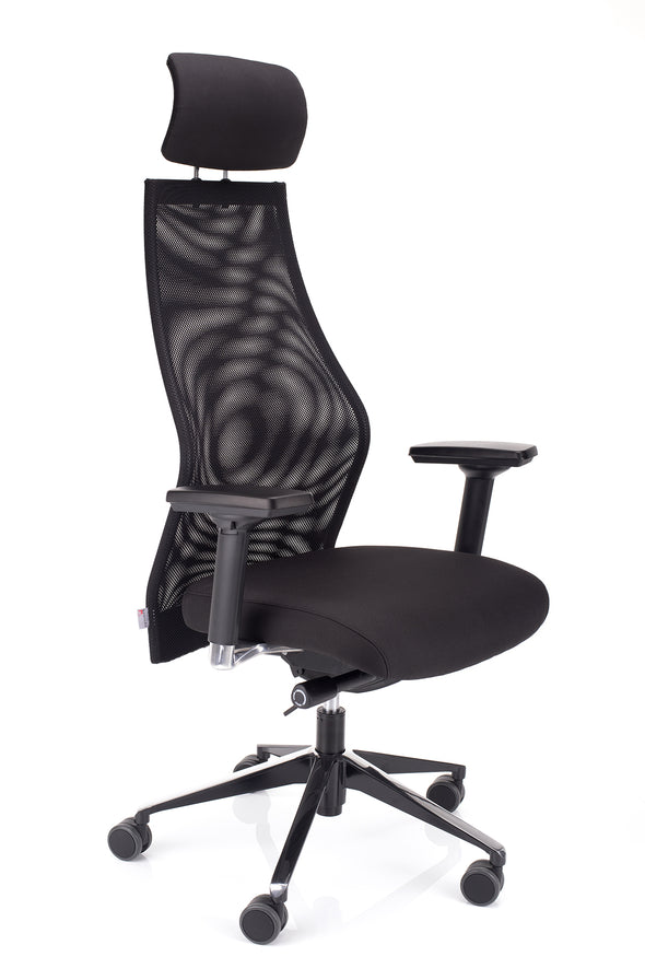 Ergonomski delovni stol dynamic xl z tapeciranim sedežem v kvalitetno blago