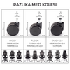 Set gumiranih koles za stol FUSION v2.0/FUSION/MARSELUS v2.0