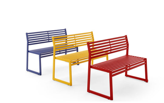 Zunanja klop CORTINA z naslonom