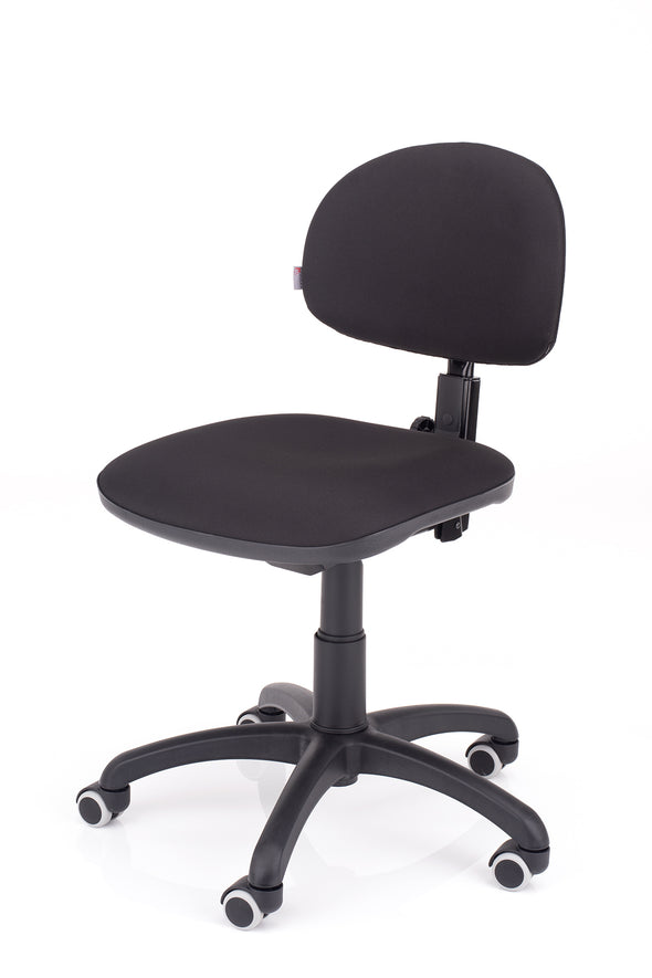 Ergonomski stol styl sinhron v blagu črne barve z kvalitetnim in mehkim blagom