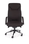 Kvalitetni pisarniški stol ergoflex črne barve ergonomskega dizajna z udobnim sedežem tapeciranim v kvalitetno blago