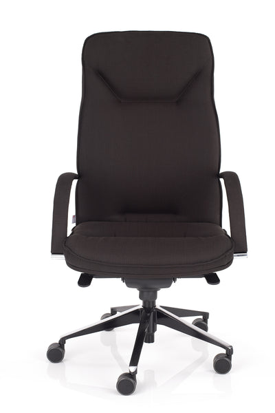 Pisarniški stol ergoflex črne barve ergonomskega dizajna