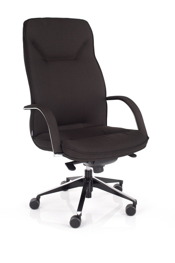 Pisarniški stol ergoflex črne barve ergonomskega dizajna z preverjeno kvaliteto in atraktivnim izgledom