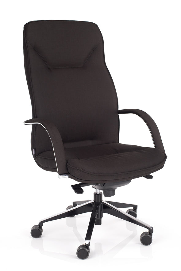 Računalniški stol ergoflex črne barve ergonomskega dizajna
