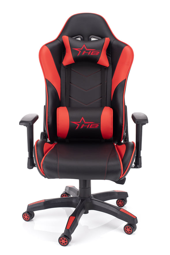 Outlet Gaming stol Raptor - črno/rdeč