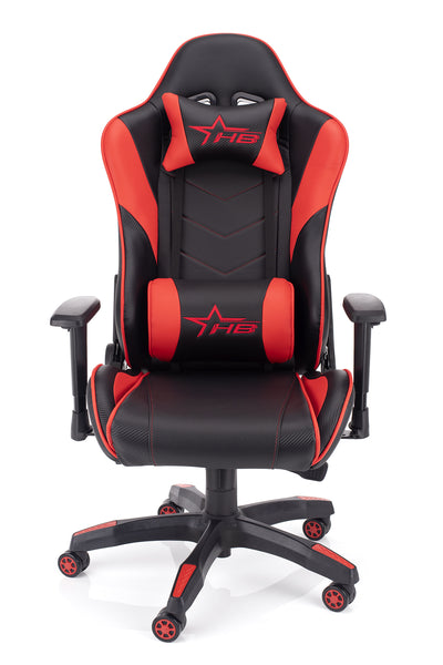 Outlet Gaming stol Raptor - črno/rdeč