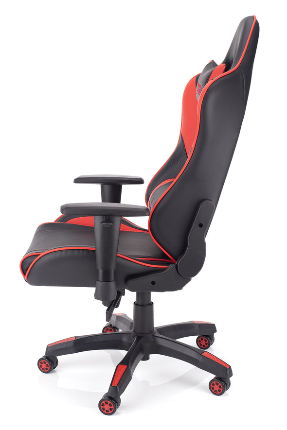 Outlet Gaming stol Raptor - črno/rdeč