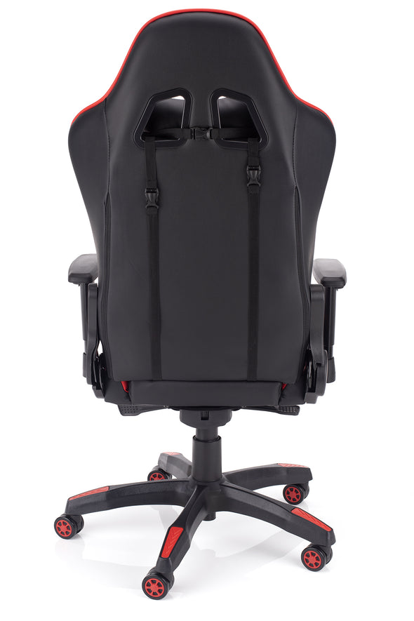 Outlet Gaming stol Raptor - črno/rdeč