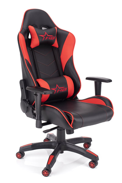 Outlet Gaming stol Raptor - črno/rdeč