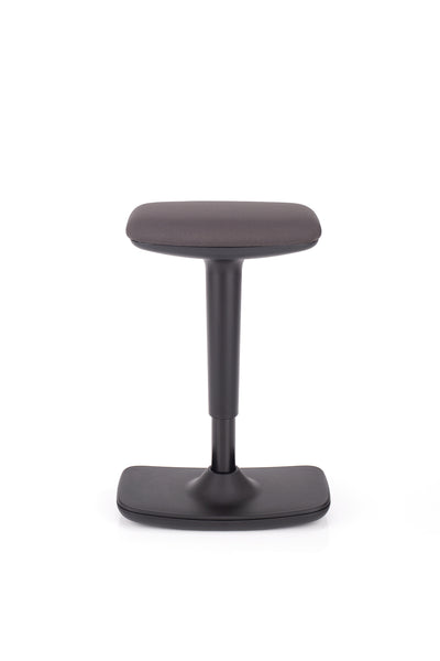 Ravnotežni stol leo v blagu črne barve
