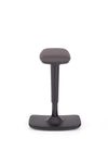 Kakovosten ravnotežni stol leo v blagu črne barve z enostavnim dvižnim mehanizmom
