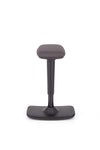 Kakovosten ravnotežni stol leo v blagu črne barve z enostavnim dvižnim mehanizmom
