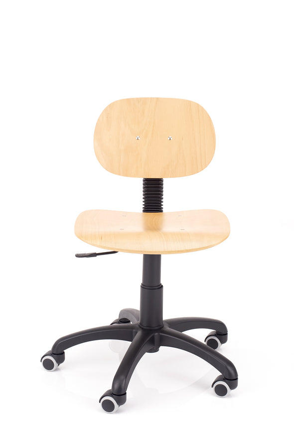 Delovni stol styl lesen relativno majhnih dimenzij primeren za krajše sedenje