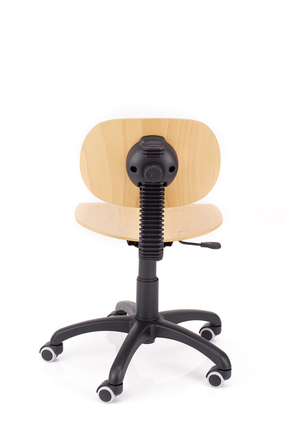 Večnamenski stol styl lesen z nastavljivim ergonomsko oblikovanim naslonom