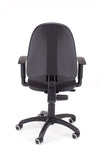Otroški eleganten stol beta v blagu črne barve z ergonomsko oblikovanim naslonom za maksimalno udobje