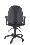 Otroški eleganten stol beta multi v blagu črne barve z ergonomsko oblikovanim naslonom za maksimalno udobje