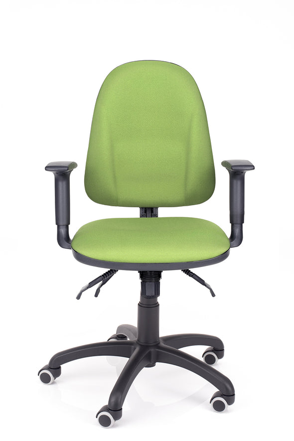 Otroški moderni stol beta multi v blagu zelene barve