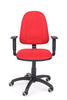 Udobni računalniški stol beta v blagu rdeče barve