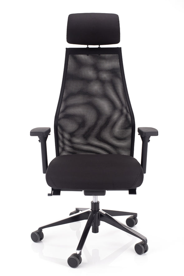 Udobni pisarniški stol dynamic v črni barvi 