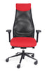 Ergonomski računalniški stol dynamic elegance v rdeči barvi z naslonom v zračni mreži