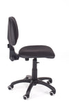 Kakovosten pisarniški stol gama v blagu črne barve brez ročnih opiral