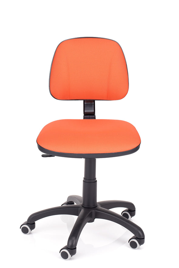 Moderni otroški stol gama v blagu oranžne barve