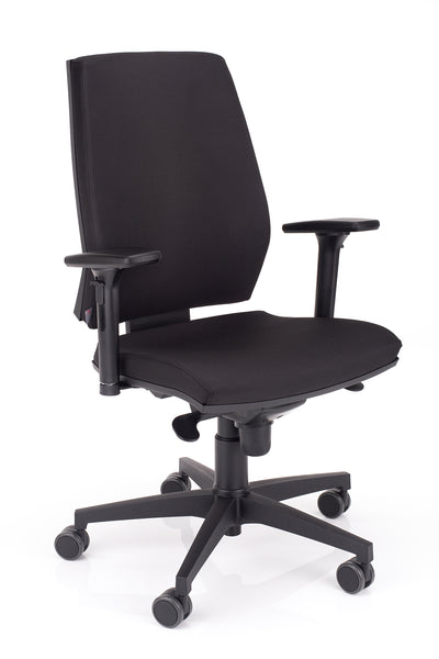 Računalniški stol sigma v blagu črne barve 