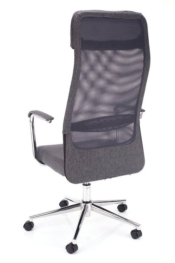 Kakovosten delovni stol simpl v temno sivi barvi z kovinskim podnožjem katero zagotavlja stabilnost in trajnost
