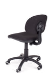 Računalniški udobni stol styl v blagu črne barve z močnim podnožjem za stabilnost in trajnost