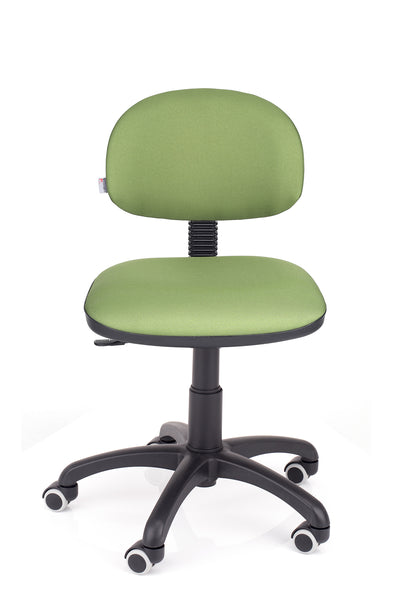Moderen otroški stol styl v blagu zelene barve