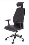 Udoben pisarniški stol vision črne barve z naprednim in kakovostnim sinhronim mehanizmom