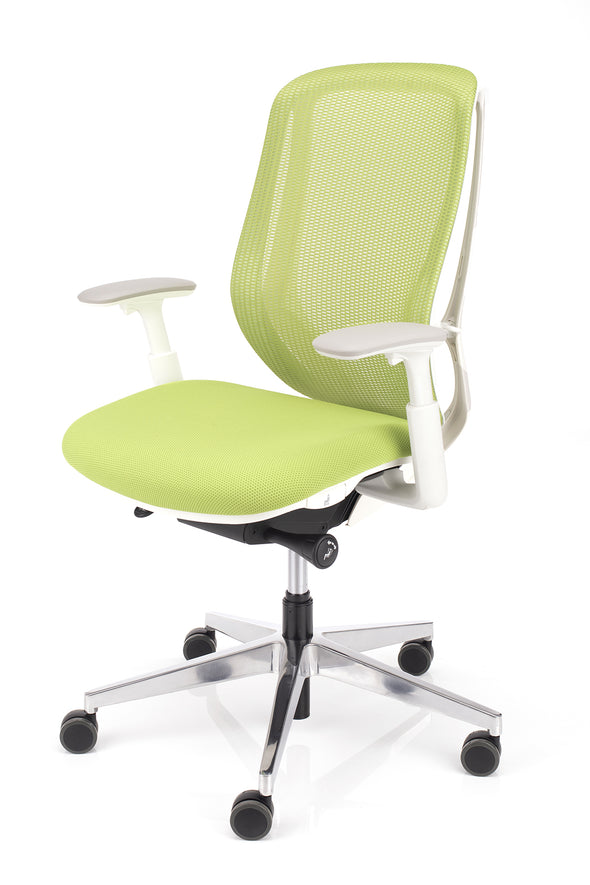 Edinstveni računalniški stol sylphy zelene barve z ergonomsko oblikovanim sedežem za maksimalno udobje