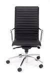 Kvalitetni pisarniški stol alia v blagu črne barve z udobnim ergonomskim sedežem