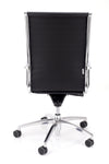 Kakovosten delovni stol alia v blagu črne barve z ergonomskim naslonom za maksimalno udobje