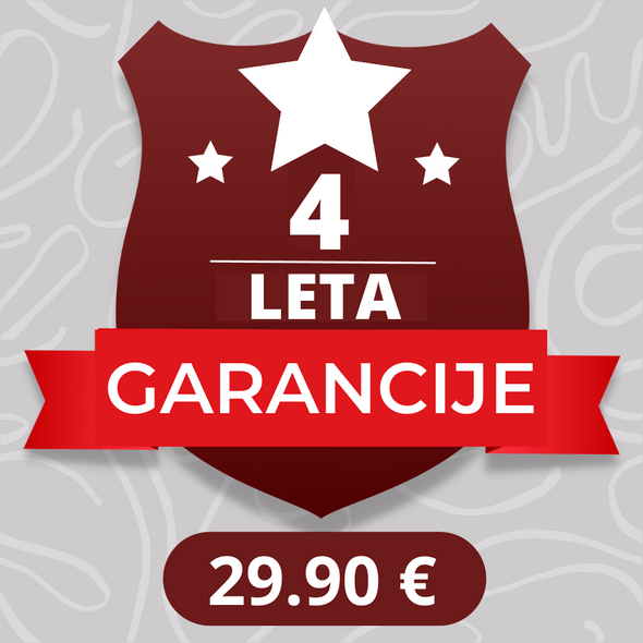 Podaljšanje garancije na 4 leta - 29,90 eur